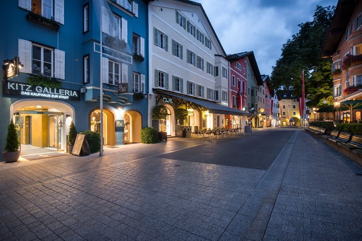 City center with lights