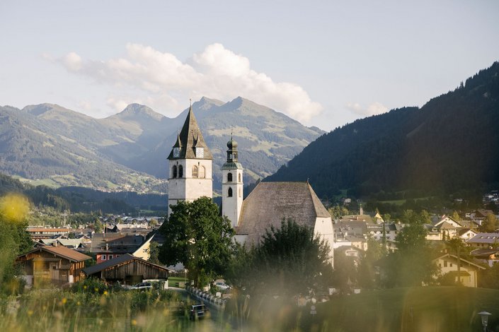 Schöner Blick auf Kitzbühel 