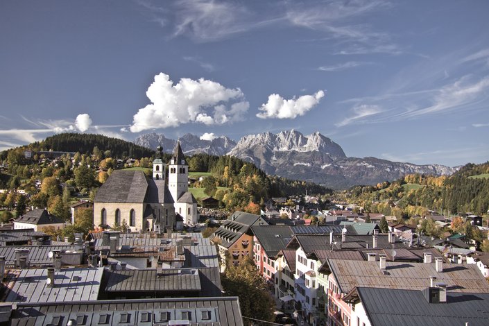 Sicht auf Kitzbühel