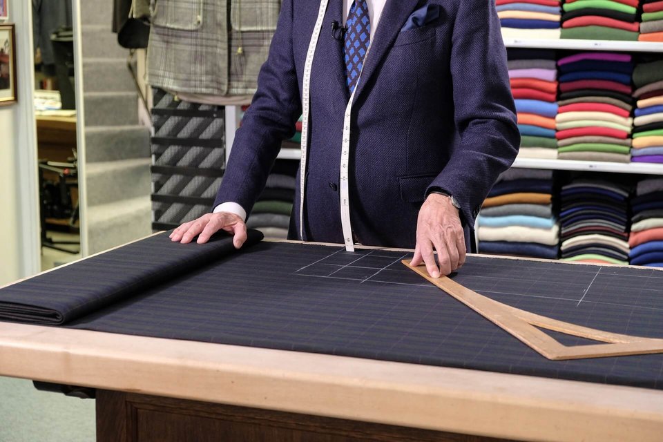 Stoff ausmessen