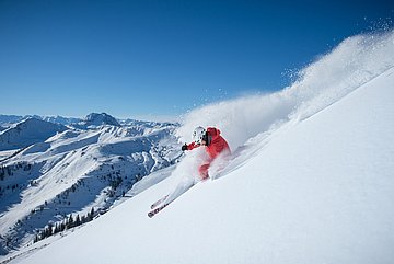 Freerider im Tiefschnee