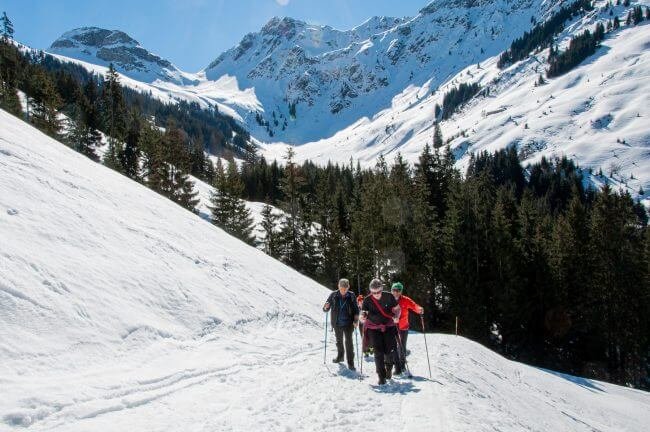 Wanderer im Schnee