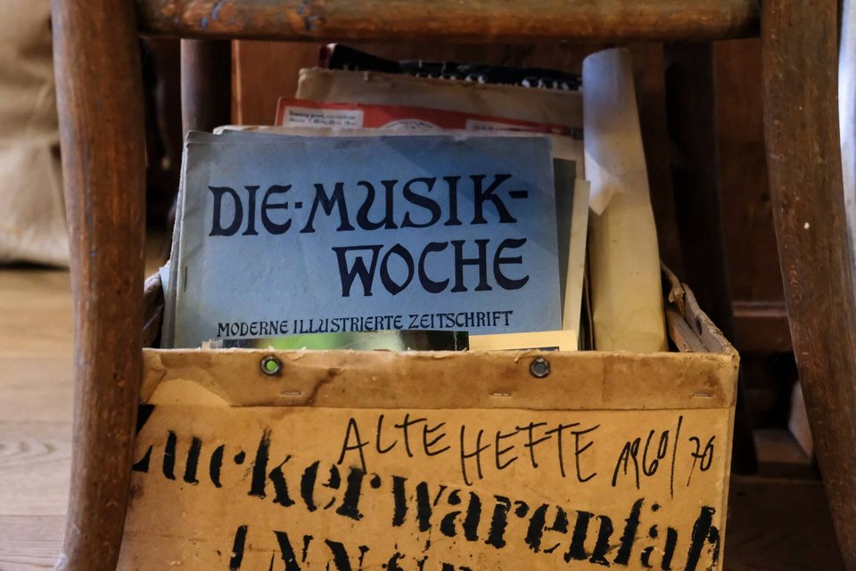 Box mit Erinnerungsstücken 