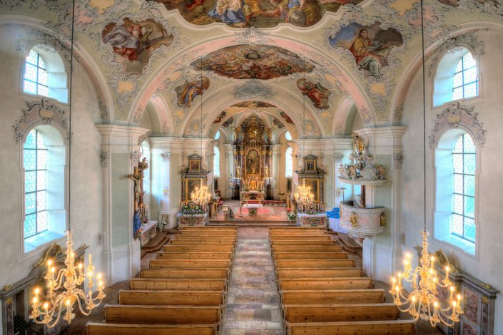 Pfarrkirche Jochberg Innen