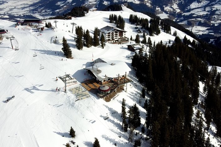 Hütte im Schnee
