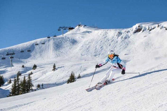 Skifahrerin 