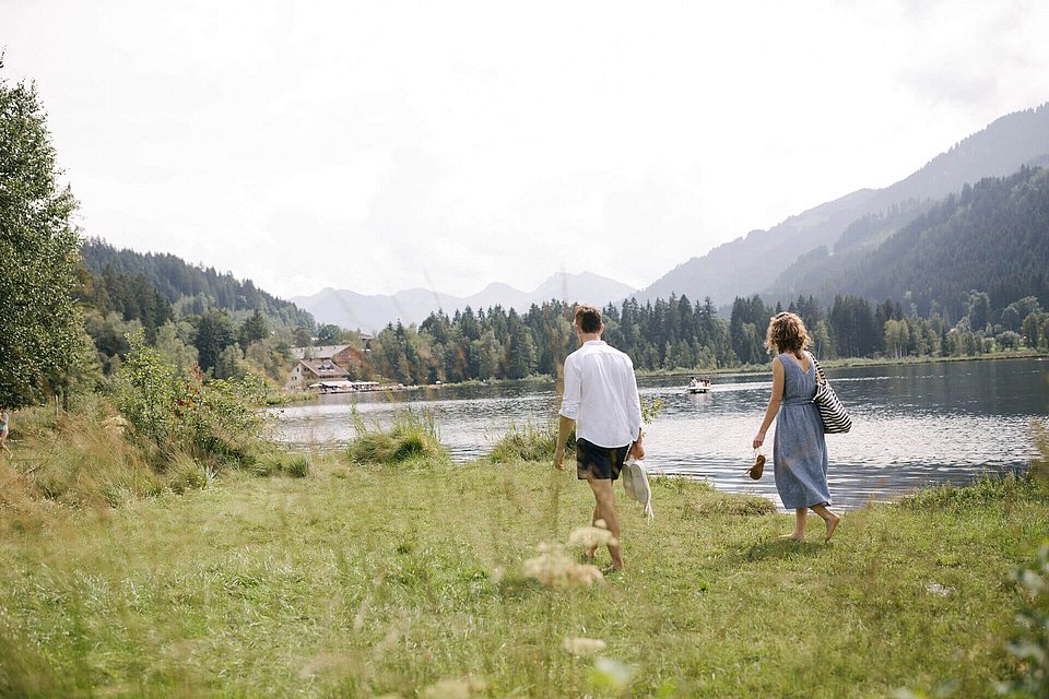 Schwimmen im Schwarzsee 
