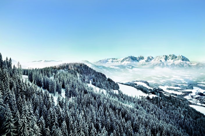 Mountains with snow