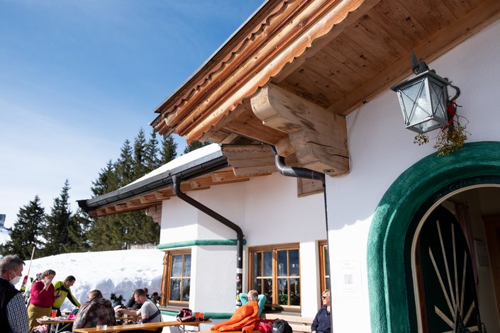 Entry of the hut
