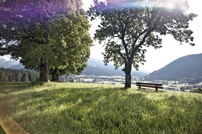 Schöner Blick auf Reith bei Kitzbühel
