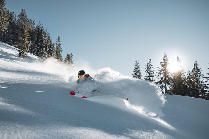 Freerider im Tiefschnee