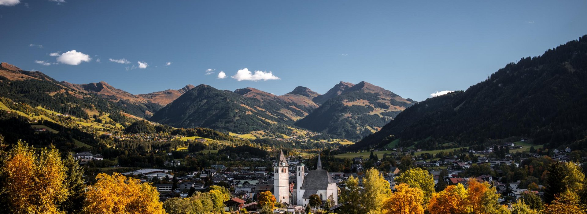 Herrliche Herbstlandschaft in Kitzbühel